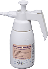 Hier sehen sie unsere POTEMA Hygiene Spray Originalflasche - Potema Matratzen Clean Spray